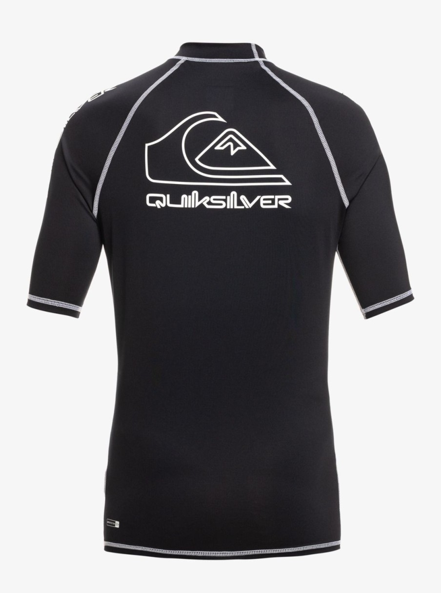 Hombre Quiksilver Lycras | On Tour - Licra De Manga Corta Upf 50 Para Hombre Black