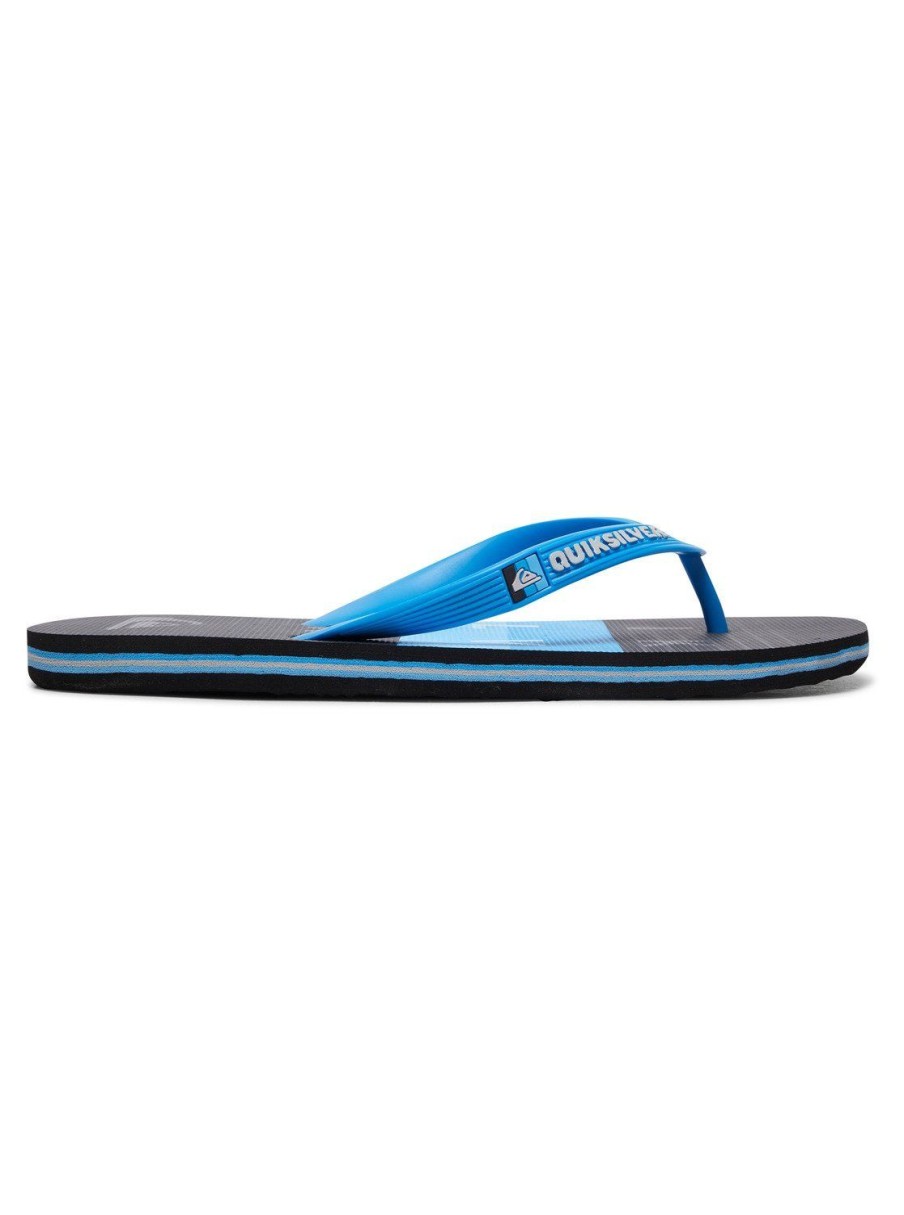 Hombre Quiksilver | Molokai Word Block - Chanclas Para Hombre Blue/Black/Blue