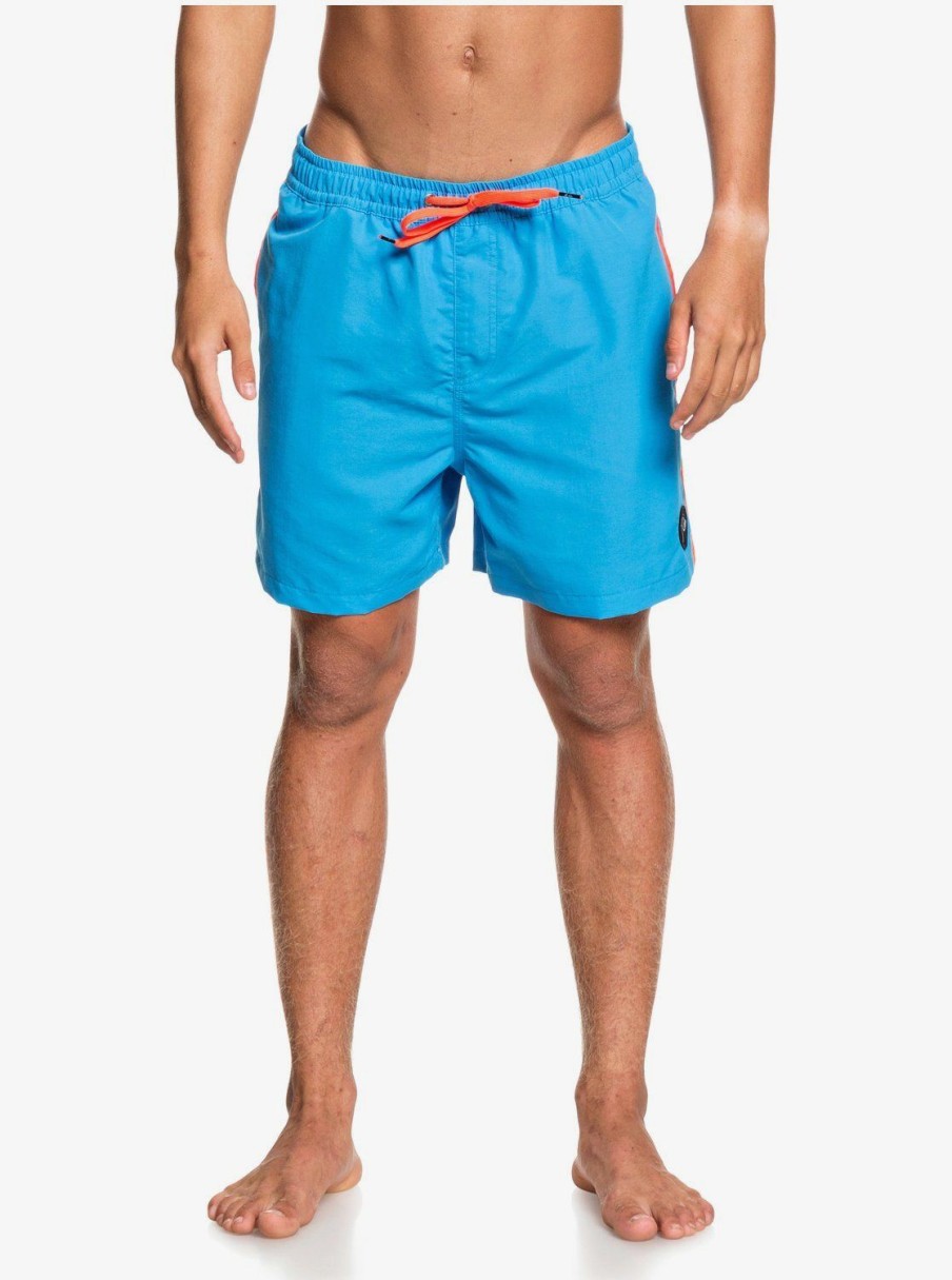 Hombre Quiksilver Trajes De Bano | Beach Please 16" - Short De Natacion Para Hombre Blithe