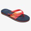 Nino Quiksilver Chanclas | Molokai Word Block - Chanclas Para Chicos Black/Red/Blue