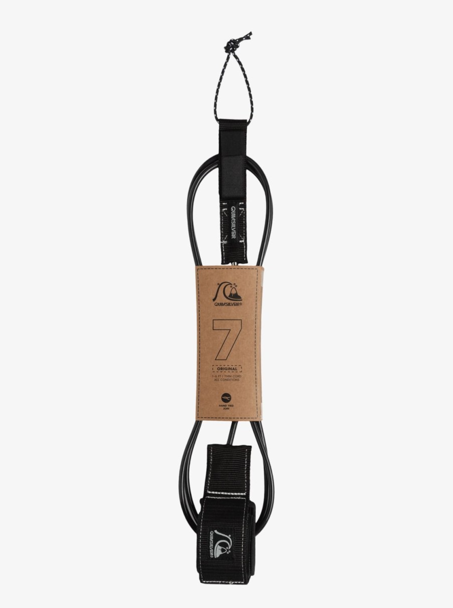 Hombre Quiksilver Accesorios Surf | Original Mid 7 Ft - Invento/ Leash Para Surf Black