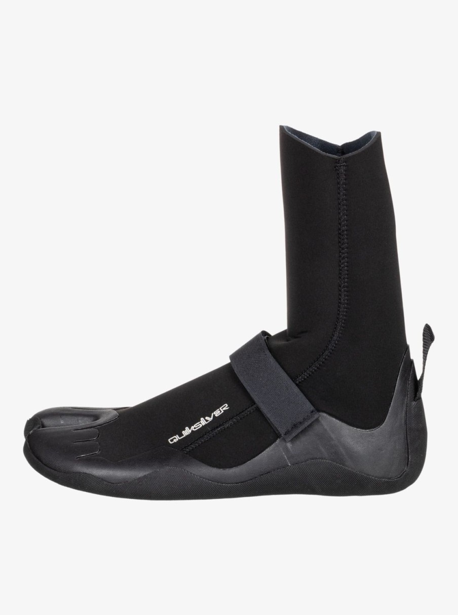 Hombre Quiksilver Trajes De Surf | 5Mm Marathon Sessions - Botines De Surf Con Dedos Separados Para Hombre Black