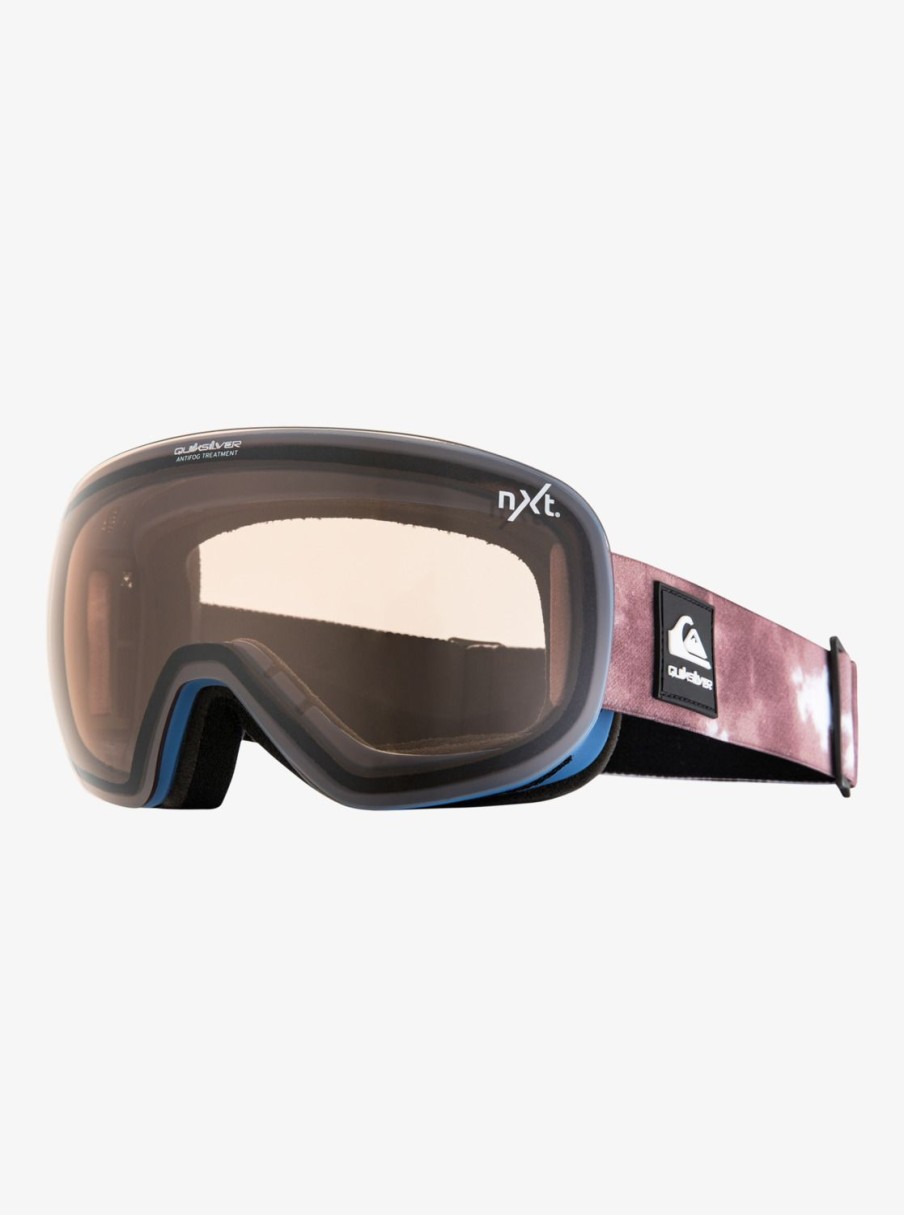 Hombre Quiksilver Accesorios | Qsr Nxt - Mascara Para Snowboard/Esqui Para Hombre Quiet Storm/Nxt Silver S1S3