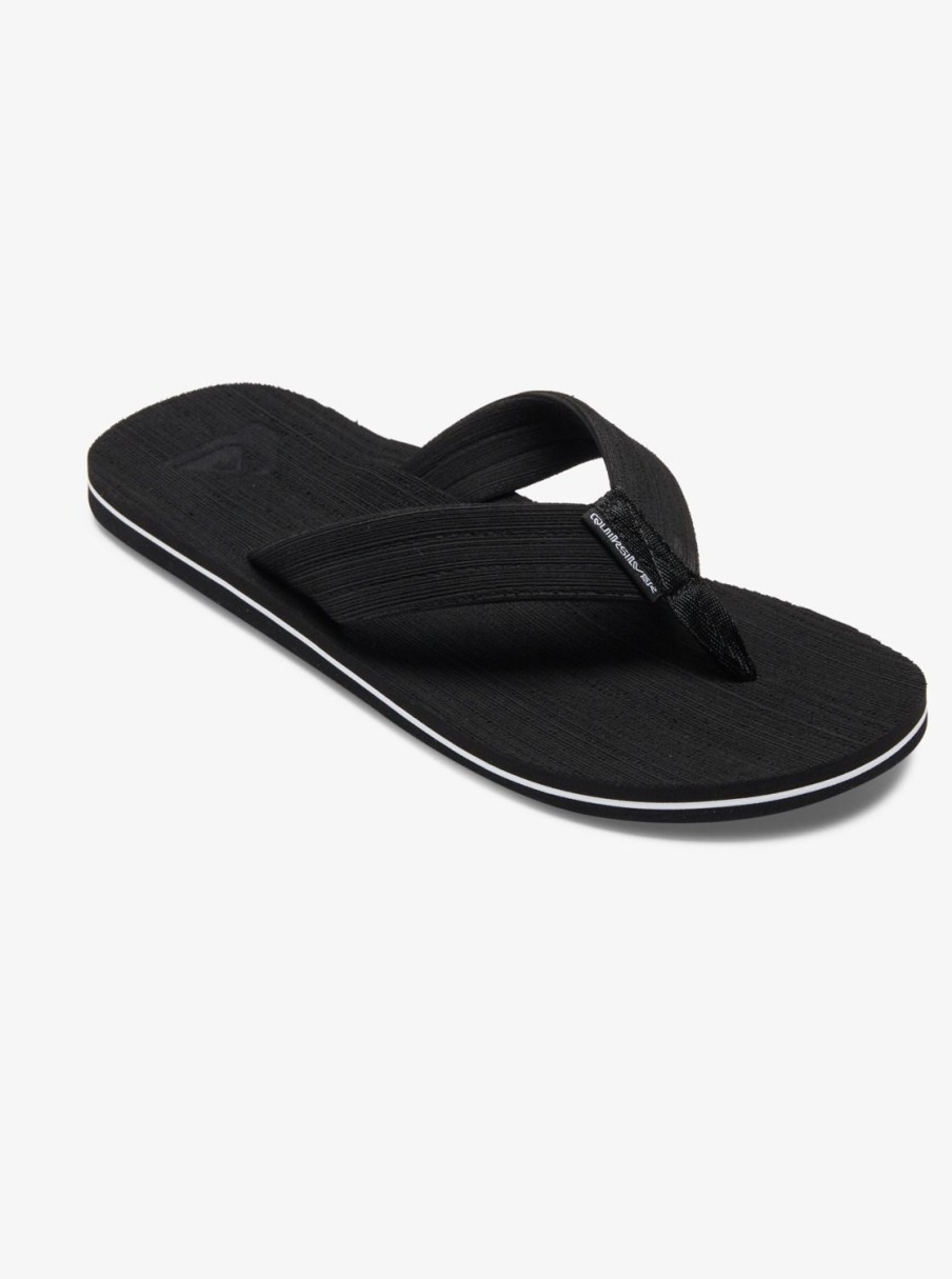 Hombre Quiksilver | Molokai Layback - Sandalias Para Hombre Black/White/Black