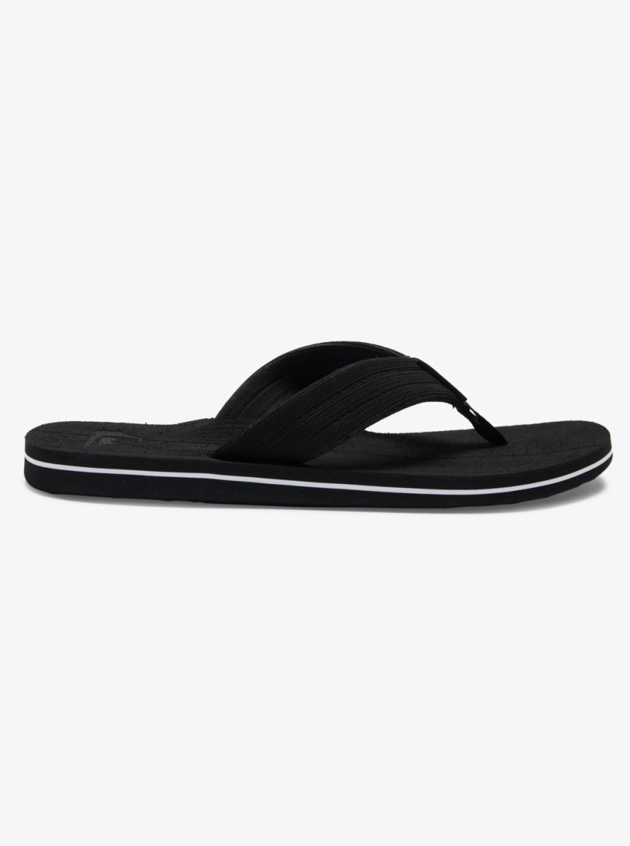 Hombre Quiksilver | Molokai Layback - Sandalias Para Hombre Black/White/Black