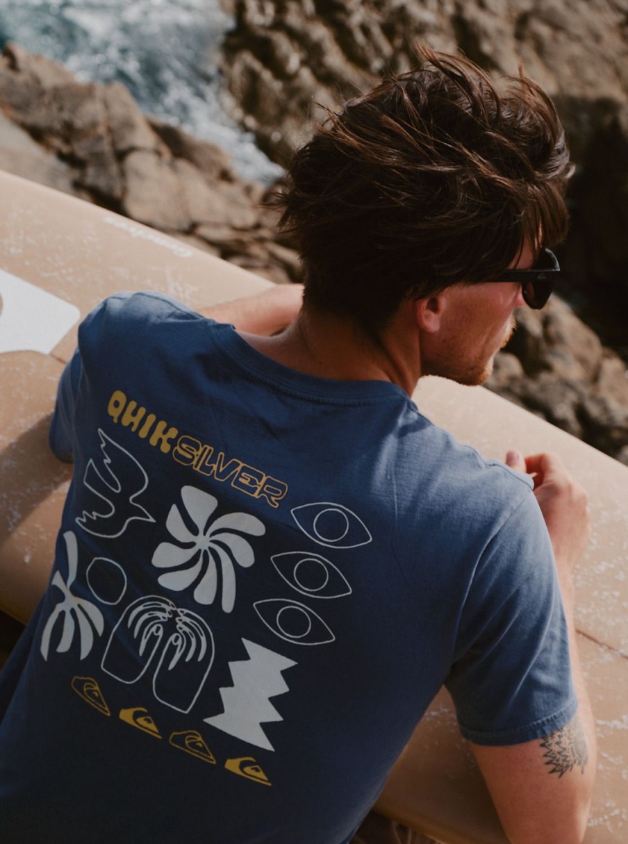 Hombre Quiksilver Camisetas & Polos | Summer Hope - Camiseta Para Hombre Bering Sea