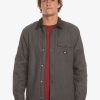 Hombre Quiksilver Chaquetas & Abrigos | Downrail Upd - Chaqueta De Lona Para Hombre Tarmac