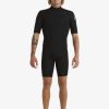 Hombre Quiksilver Trajes De Surf | 2/2Mm Everyday Sessions - Traje De Surf De Primavera Con Manga Corta Y Cremallera En La Espalda Para Hombre Black