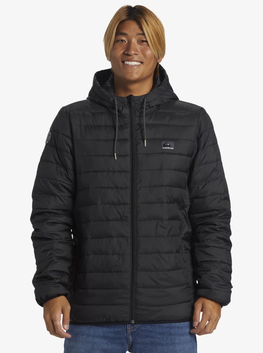 Hombre Quiksilver Chaquetas & Abrigos | Scaly - Chaqueta Acolchada Para Hombre Black