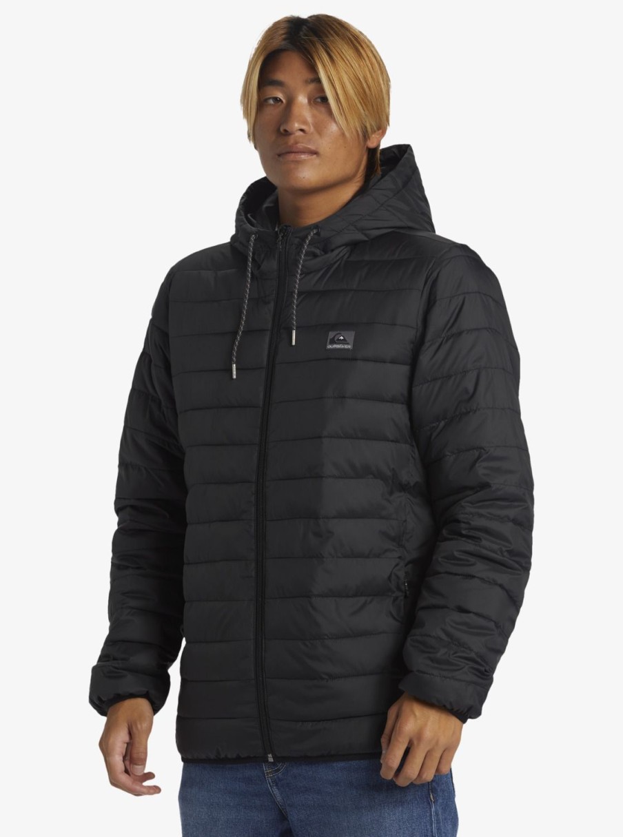 Hombre Quiksilver Chaquetas & Abrigos | Scaly - Chaqueta Acolchada Para Hombre Black