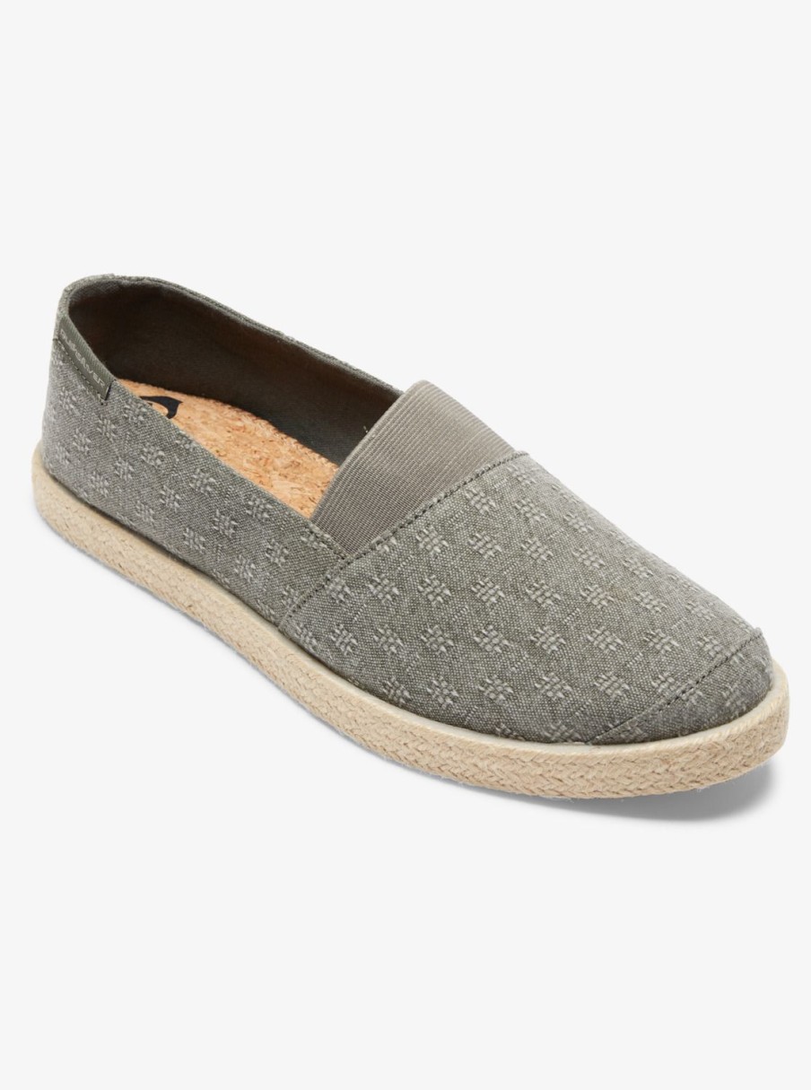 Hombre Quiksilver | Espadrilled - Zapatos Para Hombre Green/Green/Green