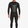 Hombre Quiksilver Trajes De Surf | 5/4/3Mm Marathon Sessions - Traje De Surf Con Cremallera En El Pecho Para Hombre Black