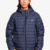 Hombre Quiksilver Chaquetas & Abrigos | Scaly - Chaqueta Acolchada Para Hombre Navy Blazer