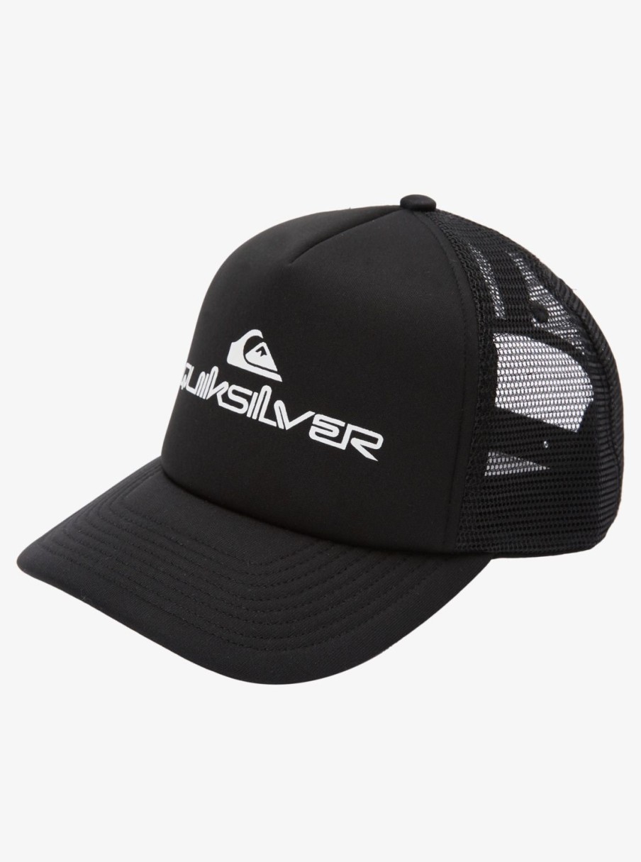 Hombre Quiksilver Gorras & Sombreros | Omnistack - Gorra Trucker Para Hombre Black