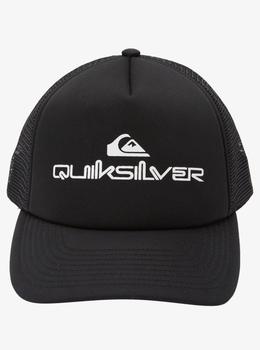 Hombre Quiksilver Gorras & Sombreros | Omnistack - Gorra Trucker Para Hombre Black