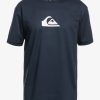 Nino Quiksilver Lycras | Solid Streak - Camiseta Surf De Manga Corta Upf 50 Para Chicos 8-16 Navy Blazer