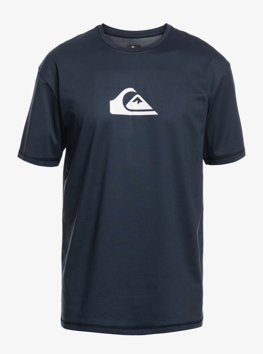 Nino Quiksilver Lycras | Solid Streak - Camiseta Surf De Manga Corta Upf 50 Para Chicos 8-16 Navy Blazer