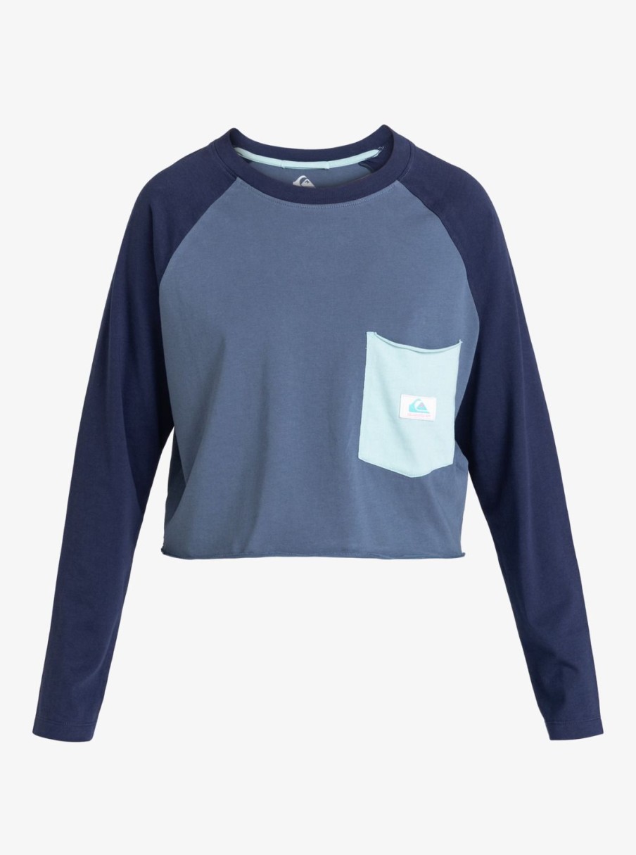 Mujer Quiksilver | Uni - Camiseta Crop De Manga Larga Para Mujer Bering Sea