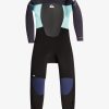 Nino Quiksilver Trajes De Surf | 4/3Mm Prologue - Traje De Surf Con Cremallera En La Espalda Para Chicos 2-7 Black/Jet Black/Angel Blue