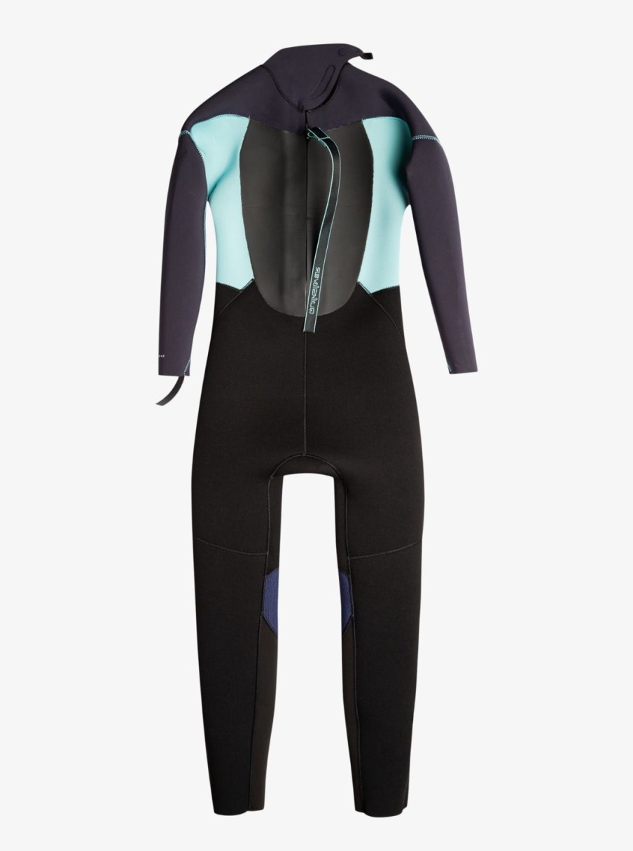 Nino Quiksilver Trajes De Surf | 4/3Mm Prologue - Traje De Surf Con Cremallera En La Espalda Para Chicos 2-7 Black/Jet Black/Angel Blue