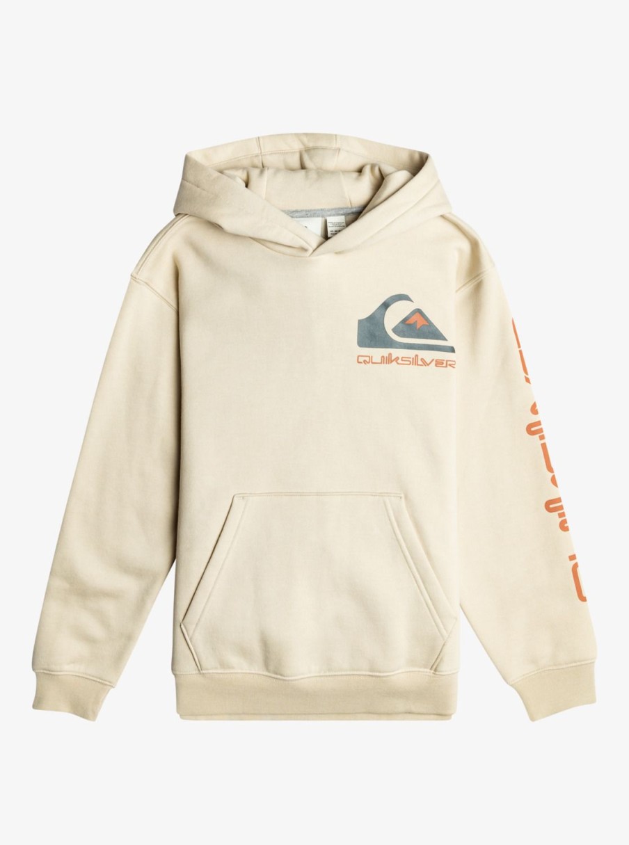 Nino Quiksilver Sudaderas | Omni Logo - Sudadera Con Capucha Para Chicos 10-16 Birch