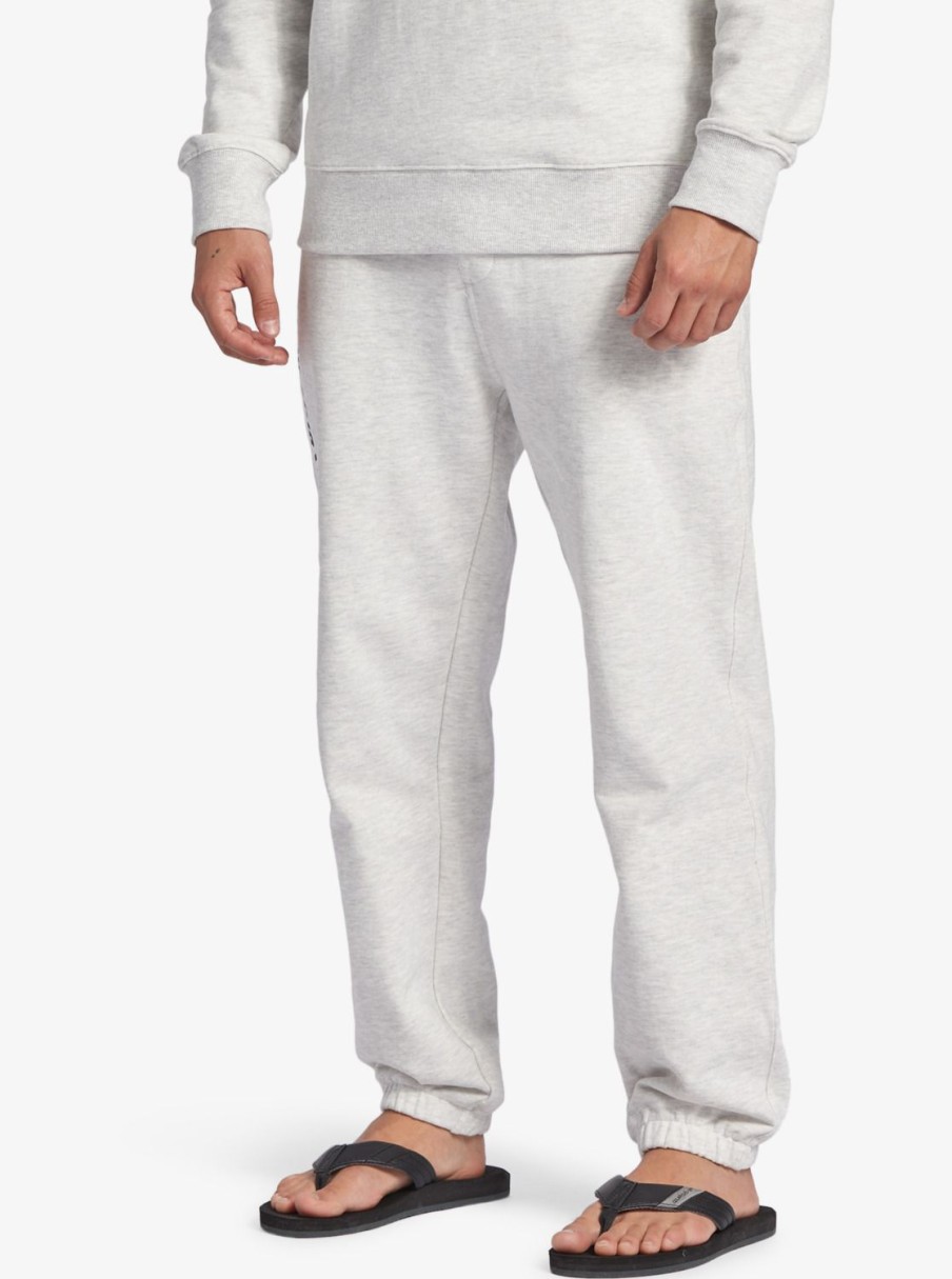 Hombre Quiksilver Pantalones | The Original - Pantalon De Chandal Para Hombre White Marble Heather