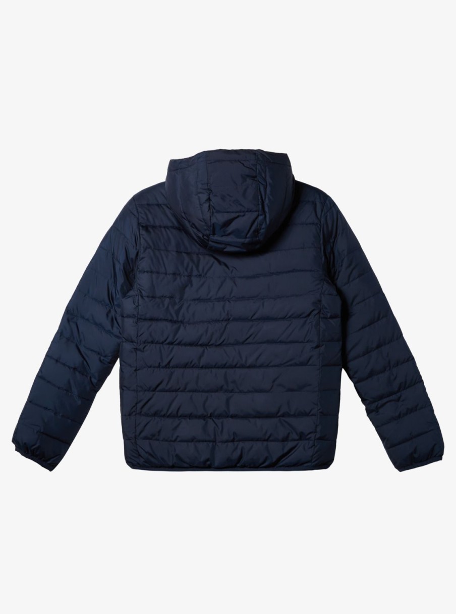 Nino Quiksilver Chaquetas & Abrigos | Scaly - Chaqueta Acolchada Reversible Para Chicos 8-16 Navy Blazer