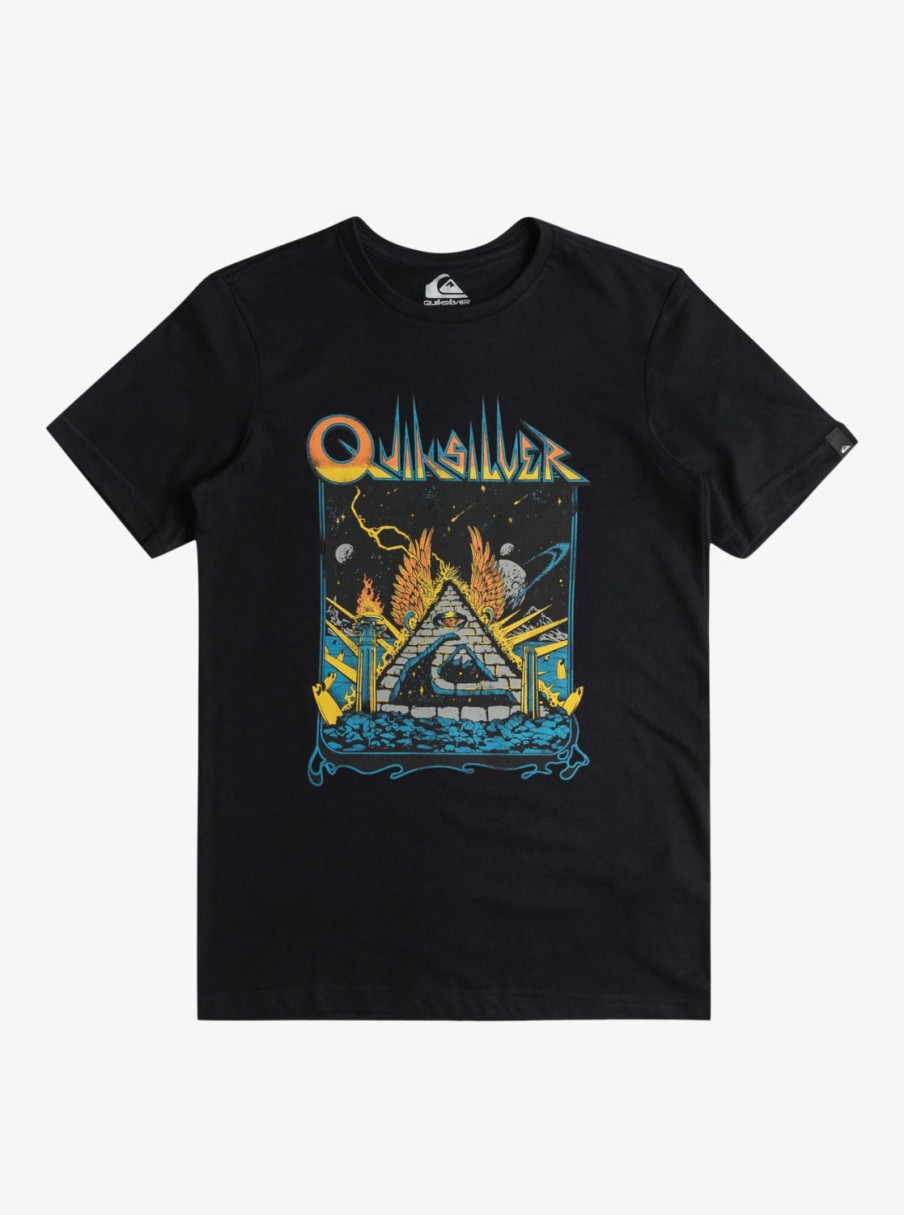 Nino Quiksilver Camisetas | Qs Rockin - Camiseta Para Chicos 8-16 Black