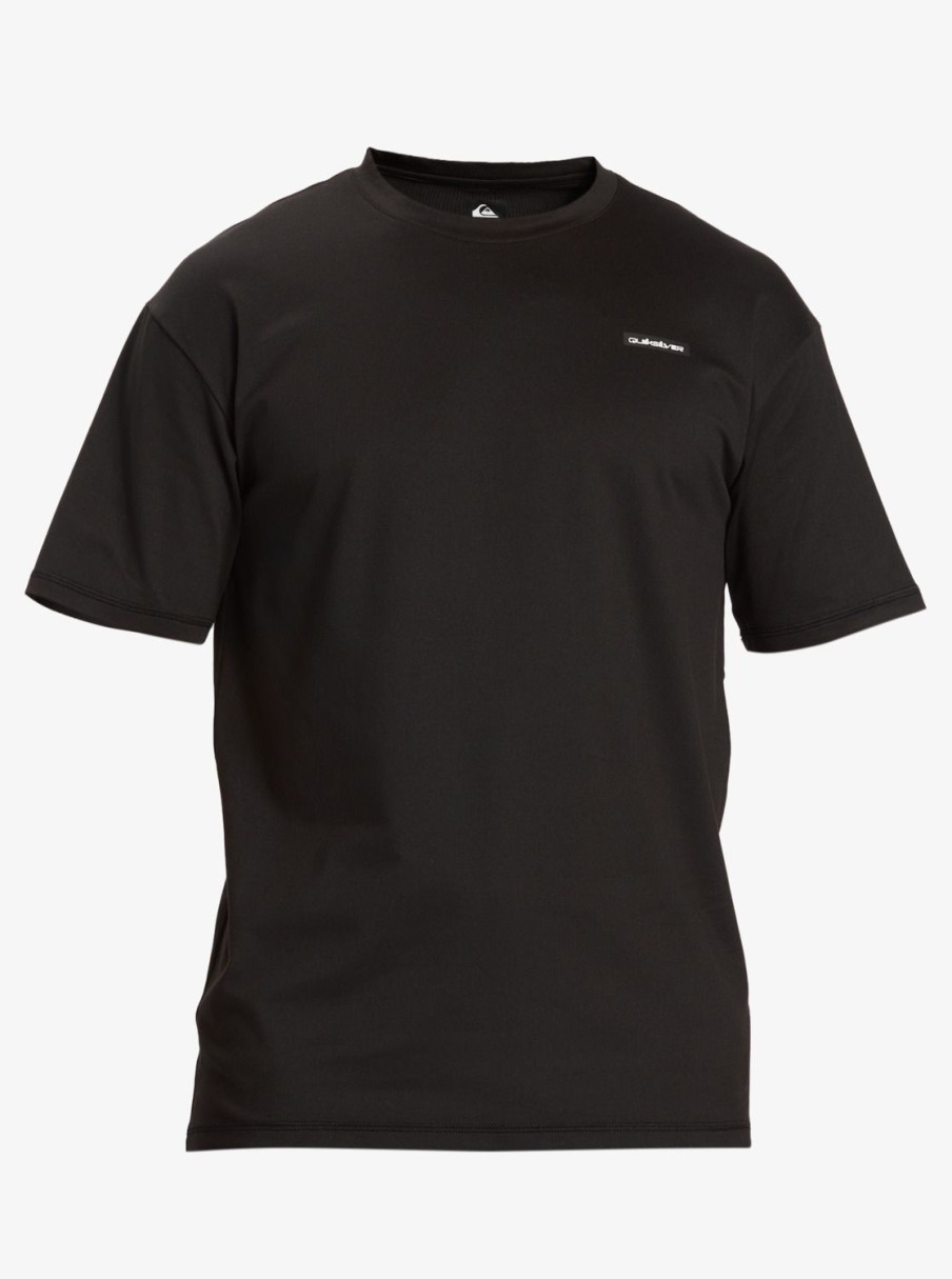 Hombre Quiksilver Lycras | Omni Session - Camiseta De Surf De Manga Corta Para Hombre Black