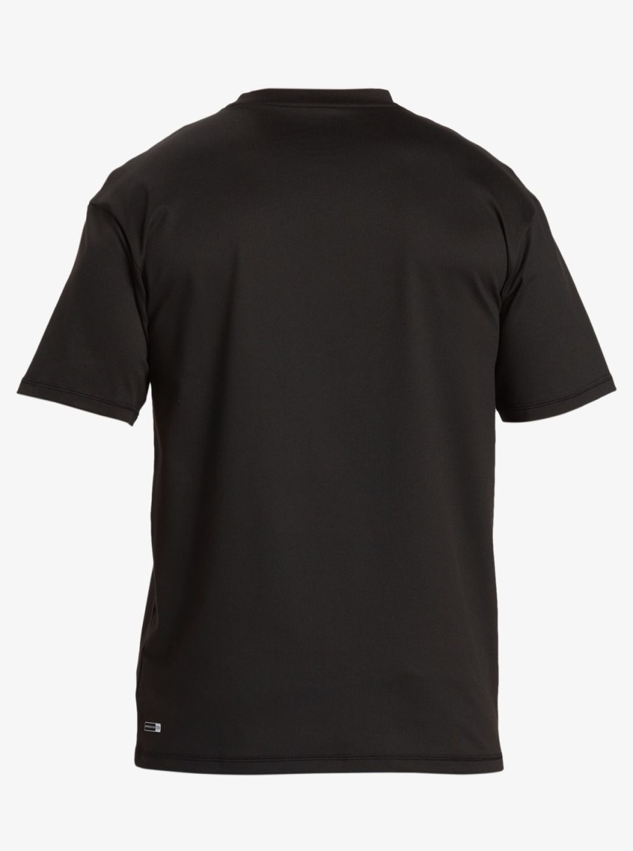 Hombre Quiksilver Lycras | Omni Session - Camiseta De Surf De Manga Corta Para Hombre Black