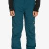 Nino Quiksilver Accesorios | Estate - Pantalon Tecnico Snow Para Chicos 8-16 Majolica Blue