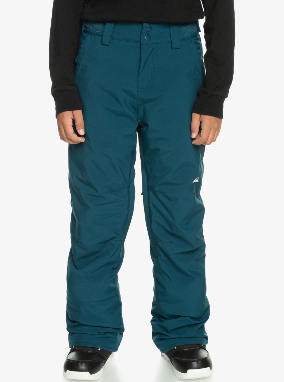 Nino Quiksilver Accesorios | Estate - Pantalon Tecnico Snow Para Chicos 8-16 Majolica Blue