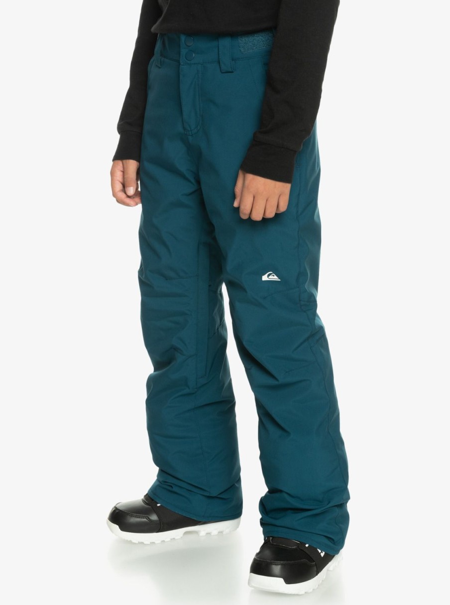 Nino Quiksilver Accesorios | Estate - Pantalon Tecnico Snow Para Chicos 8-16 Majolica Blue