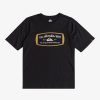 Nino Quiksilver Camisetas | Qs Mind Barrel - Camiseta Para Chicos 8-16 Black