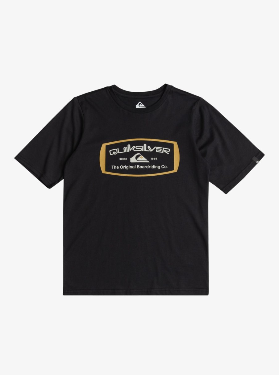 Nino Quiksilver Camisetas | Qs Mind Barrel - Camiseta Para Chicos 8-16 Black