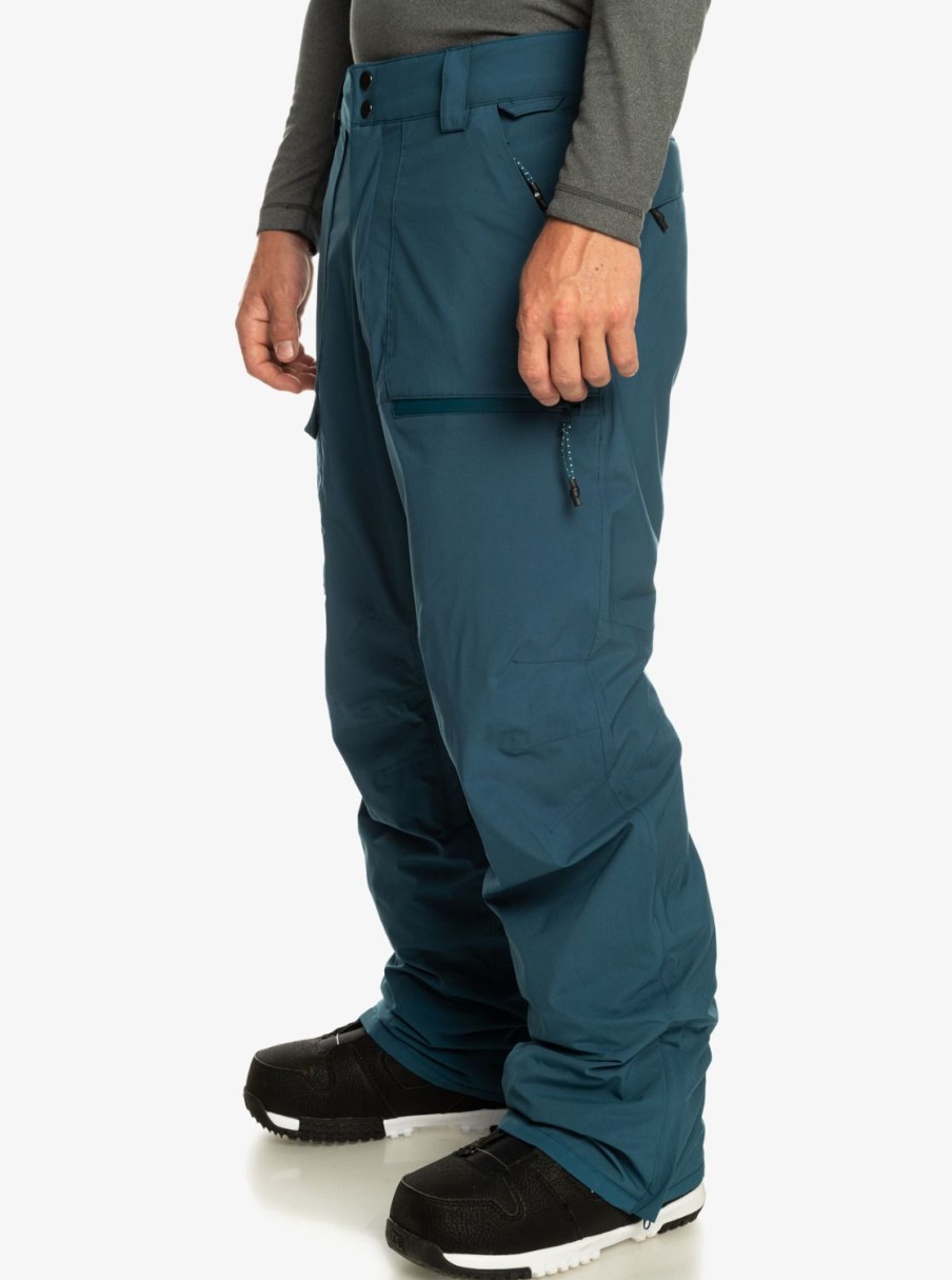 Hombre Quiksilver Pantalones De Snow | Utility - Pantalon Shell Para Nieve Para Hombre Majolica Blue