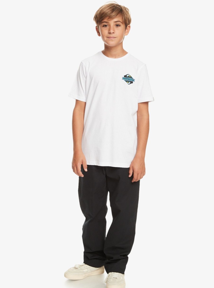 Nino Quiksilver Camisetas | Rising Water - Camiseta Para Chicos 8-16 White