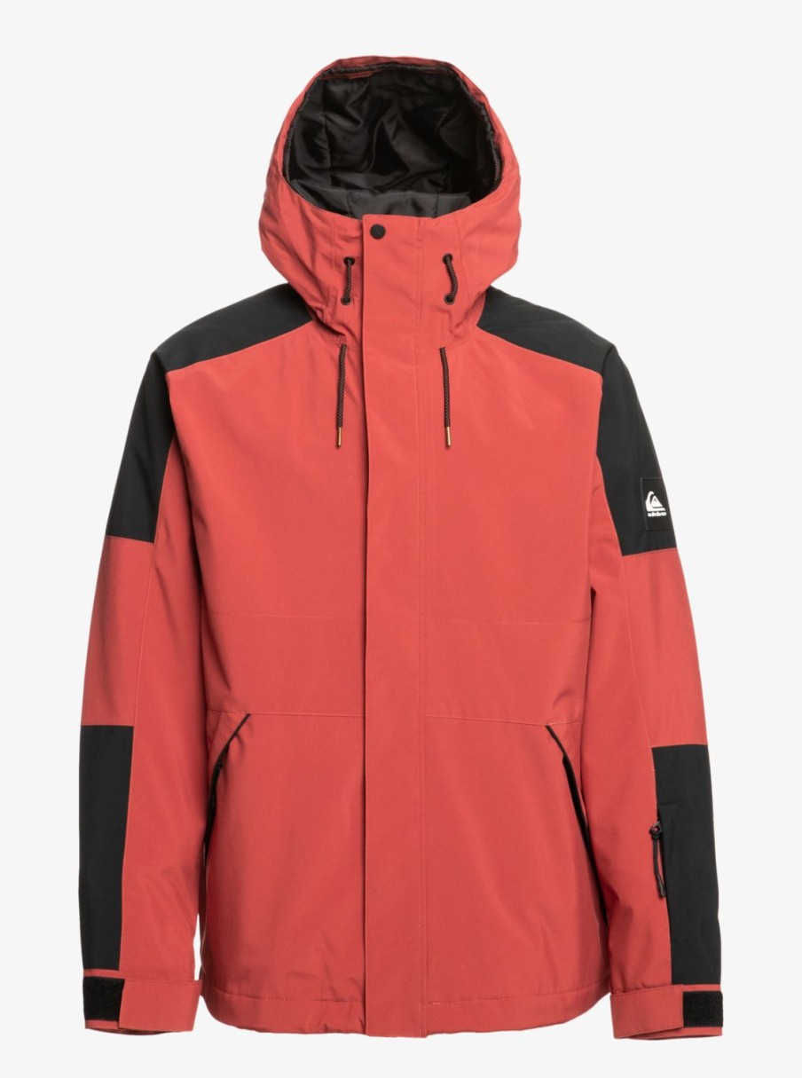 Hombre Quiksilver Chaquetas De Snow | Radicalo - Chaqueta Tecnica Snow Para Hombre Marsala