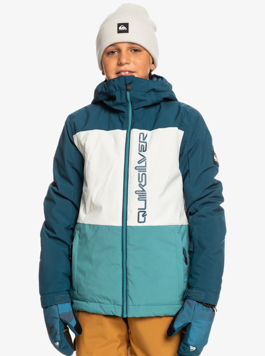 Nino Quiksilver Accesorios | Side Hit - Chaqueta Tecnica Snow Para Ninos 4-16 Brittany Blue