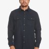 Hombre Quiksilver Camisas | Salterhill - Camisa De Manga Larga Para Hombre Naval Academy