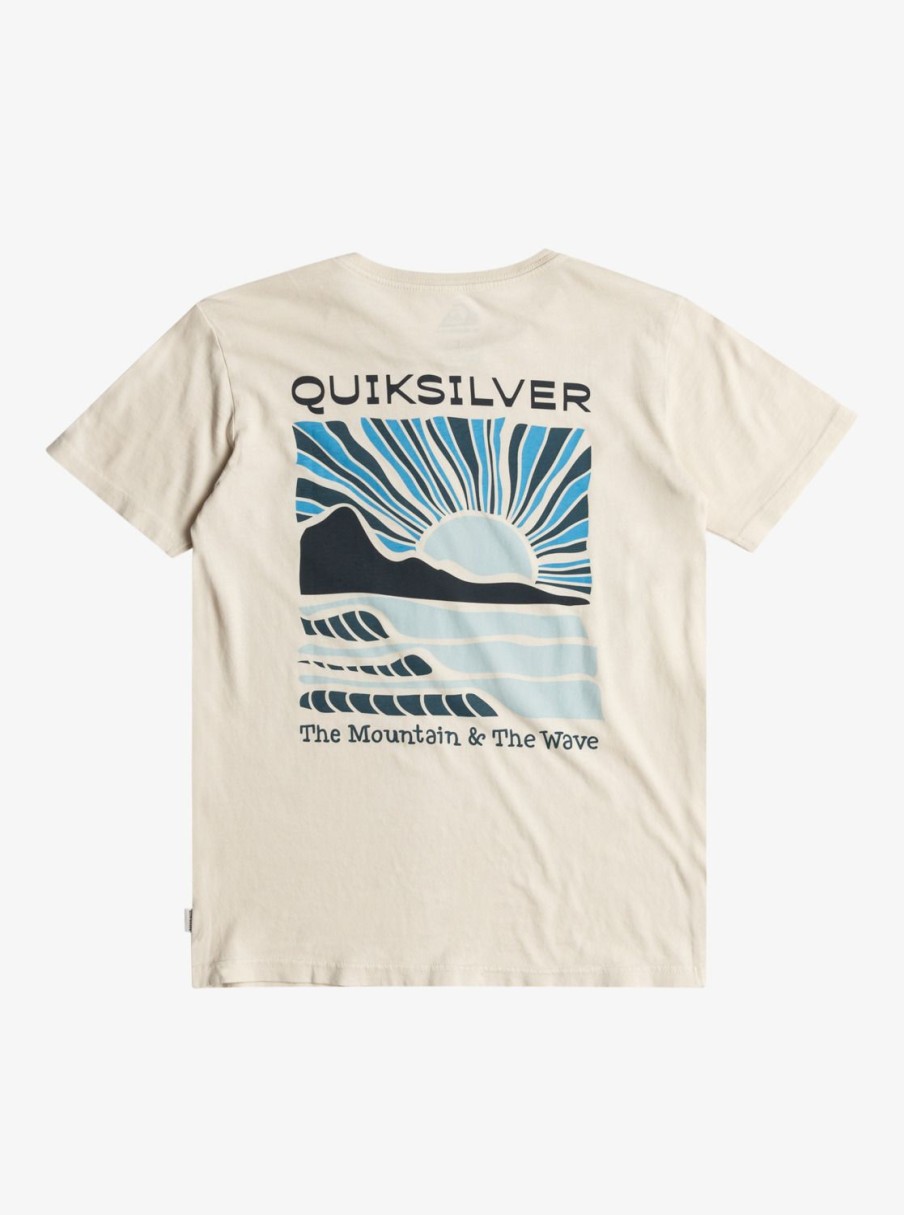 Nino Quiksilver Camisetas | Sea Brigade - Camiseta Para Chicos 8-16 Birch