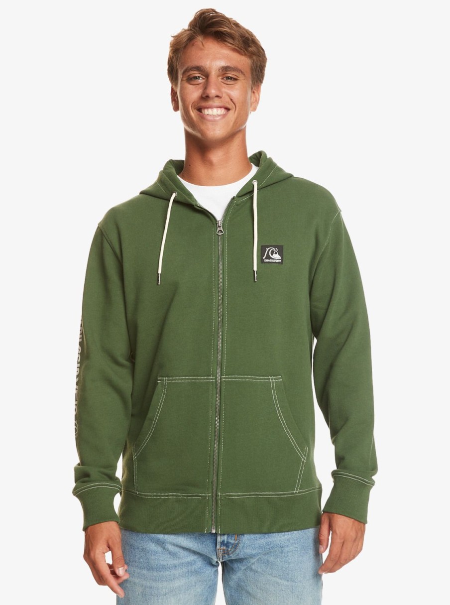 Hombre Quiksilver Sudaderas & Jerseis | The Original - Sudadera Con Capucha Y Cremallera Para Hombre Greener Pastures