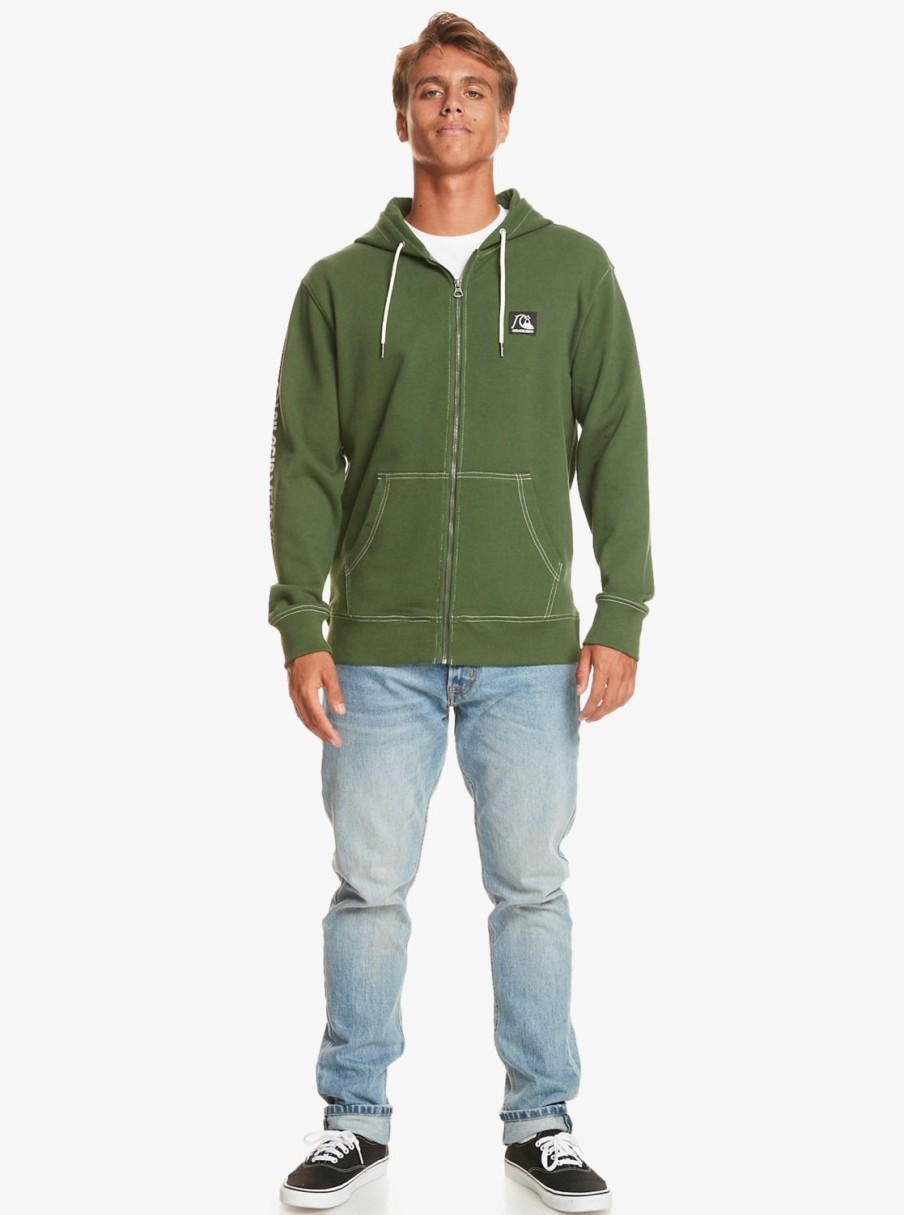 Hombre Quiksilver Sudaderas & Jerseis | The Original - Sudadera Con Capucha Y Cremallera Para Hombre Greener Pastures