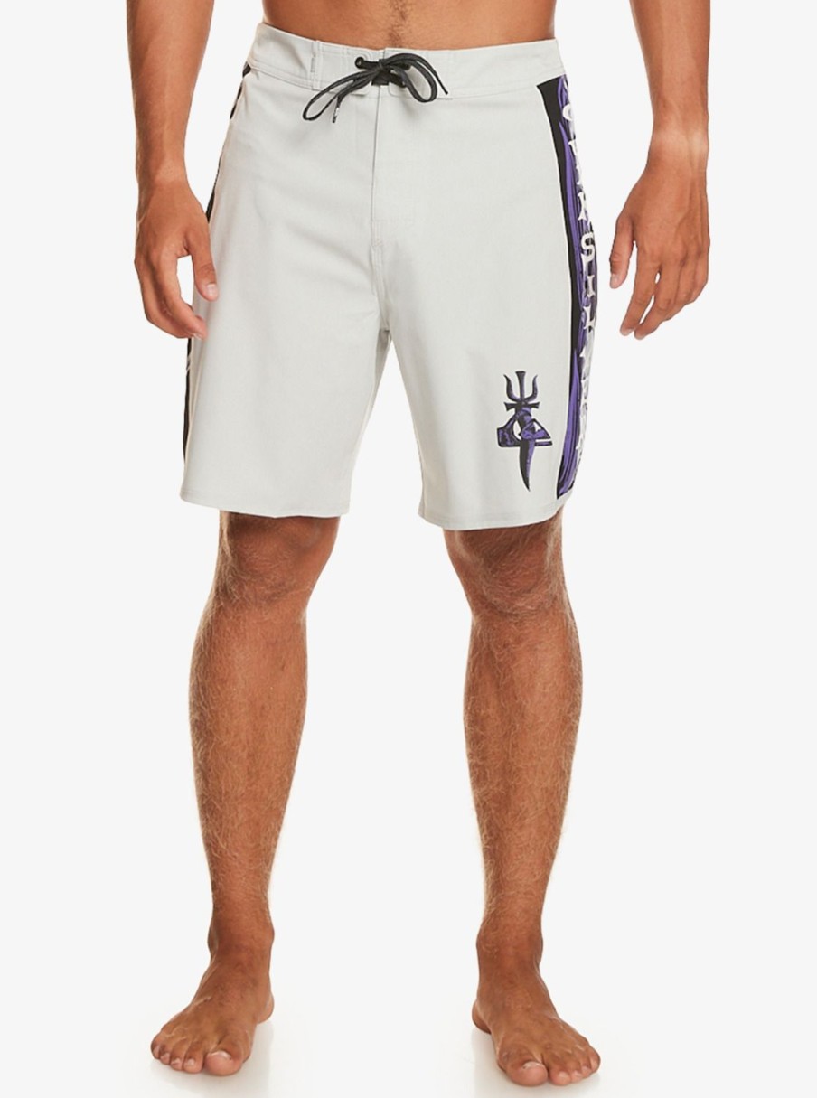 Hombre Quiksilver Boardshorts | Surfsilk Arch Sof 18" - Boardshorts Para Hombre Grey Violet