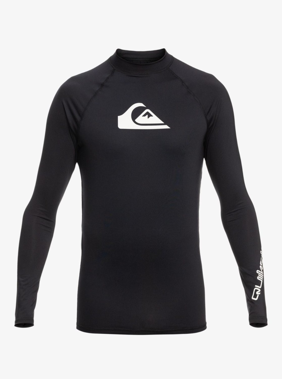 Hombre Quiksilver Lycras | All Time - Lycra De Manga Larga Upf 50 Para Hombre Black