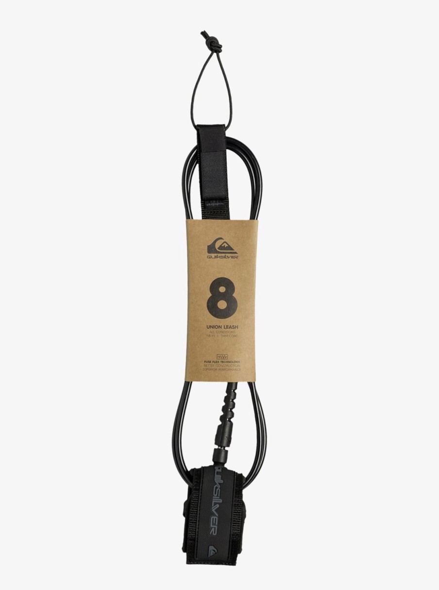 Hombre Quiksilver Accesorios Surf | Union 8'0" - Invento/ Leash Para Surf Black