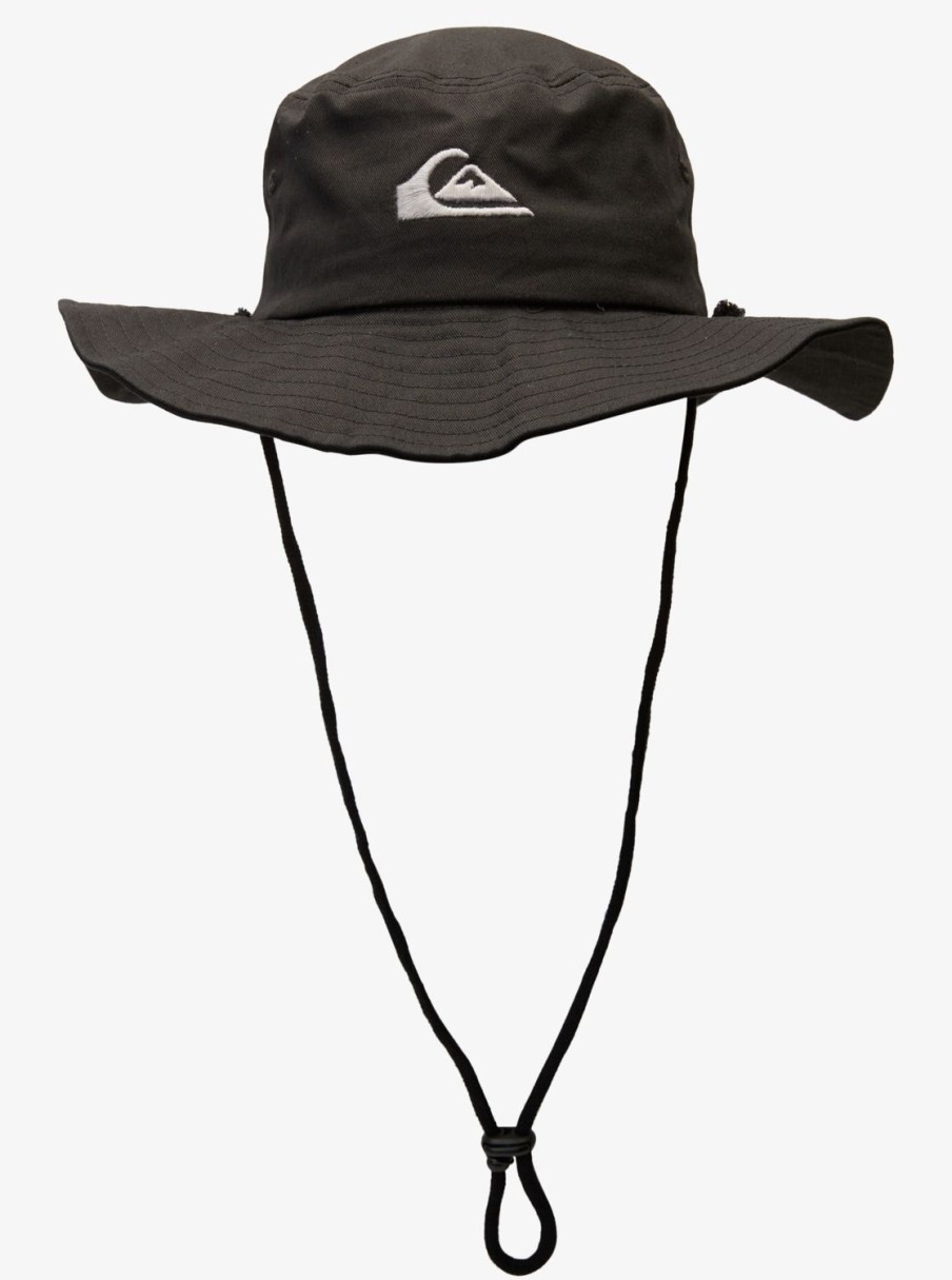 Hombre Quiksilver Gorras & Sombreros | Bushmaster - Sombrero Estilo Safari Para Hombre Black