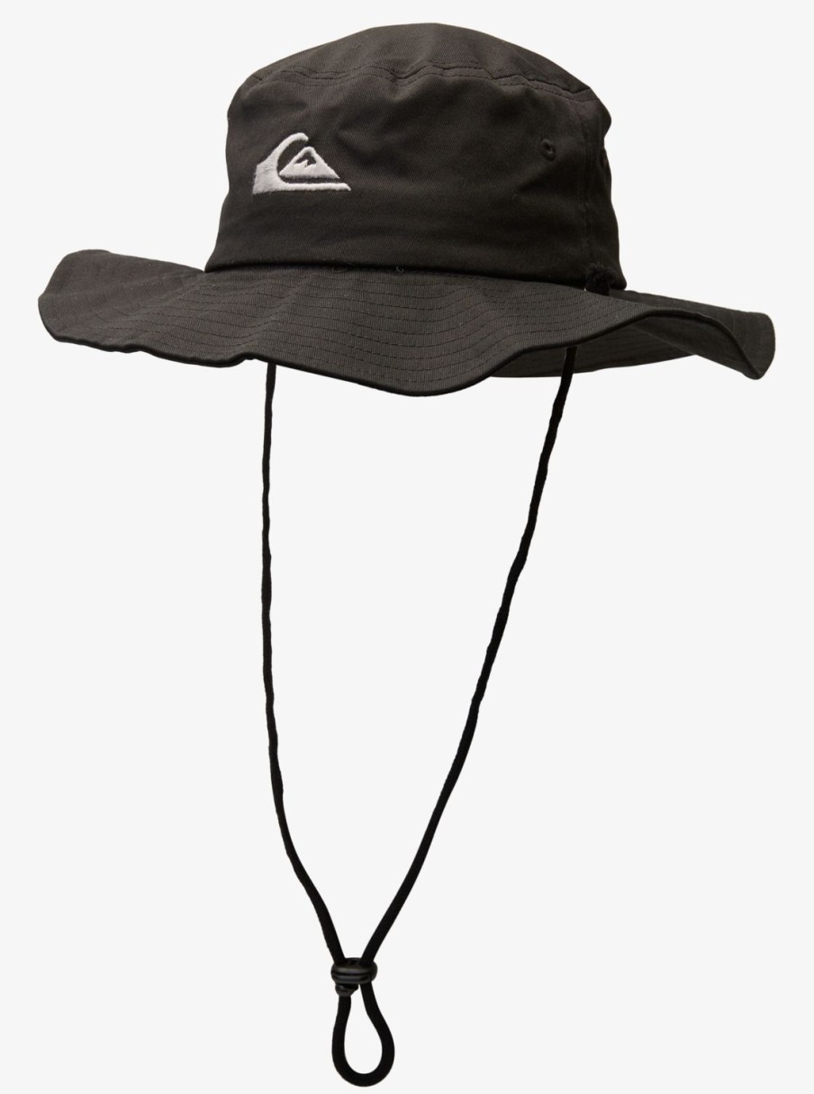 Hombre Quiksilver Gorras & Sombreros | Bushmaster - Sombrero Estilo Safari Para Hombre Black