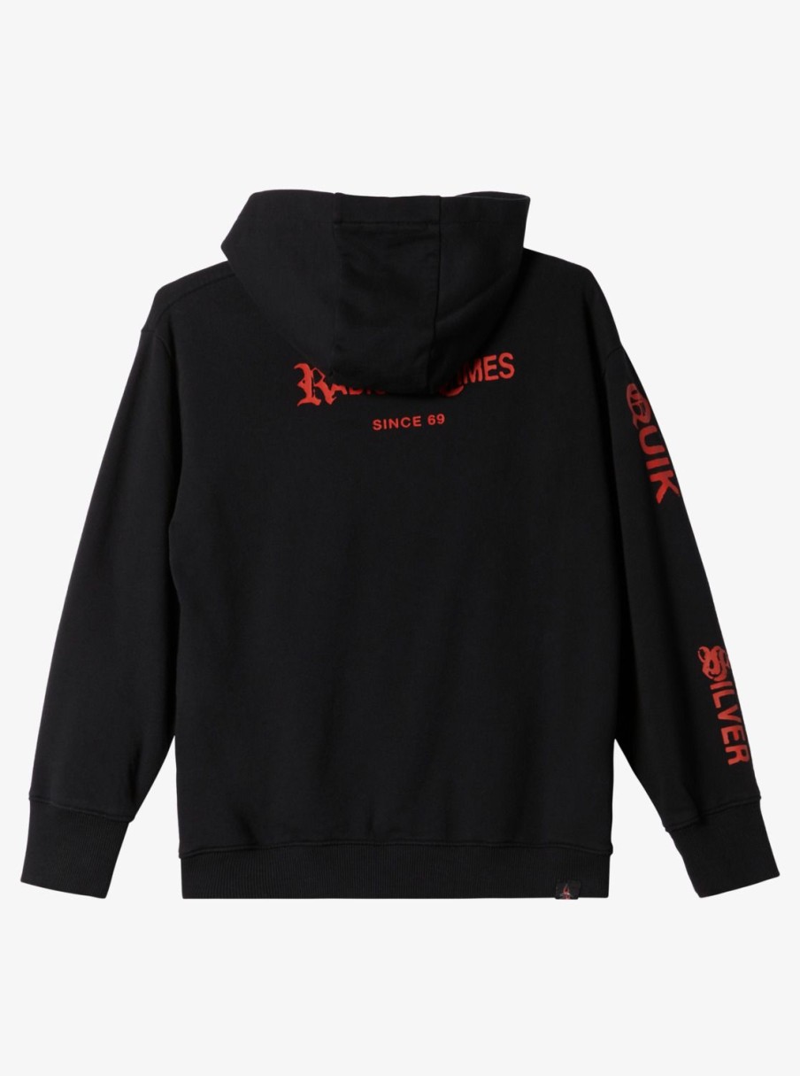 Nino Quiksilver Sudaderas | Radical Times - Sudadera Con Capucha Para Chicos 10-16 Black