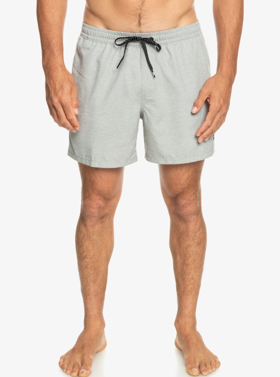 Hombre Quiksilver Trajes De Bano | Everyday Deluxe 15" - Short De Natacion Para Hombre Sleet Heather